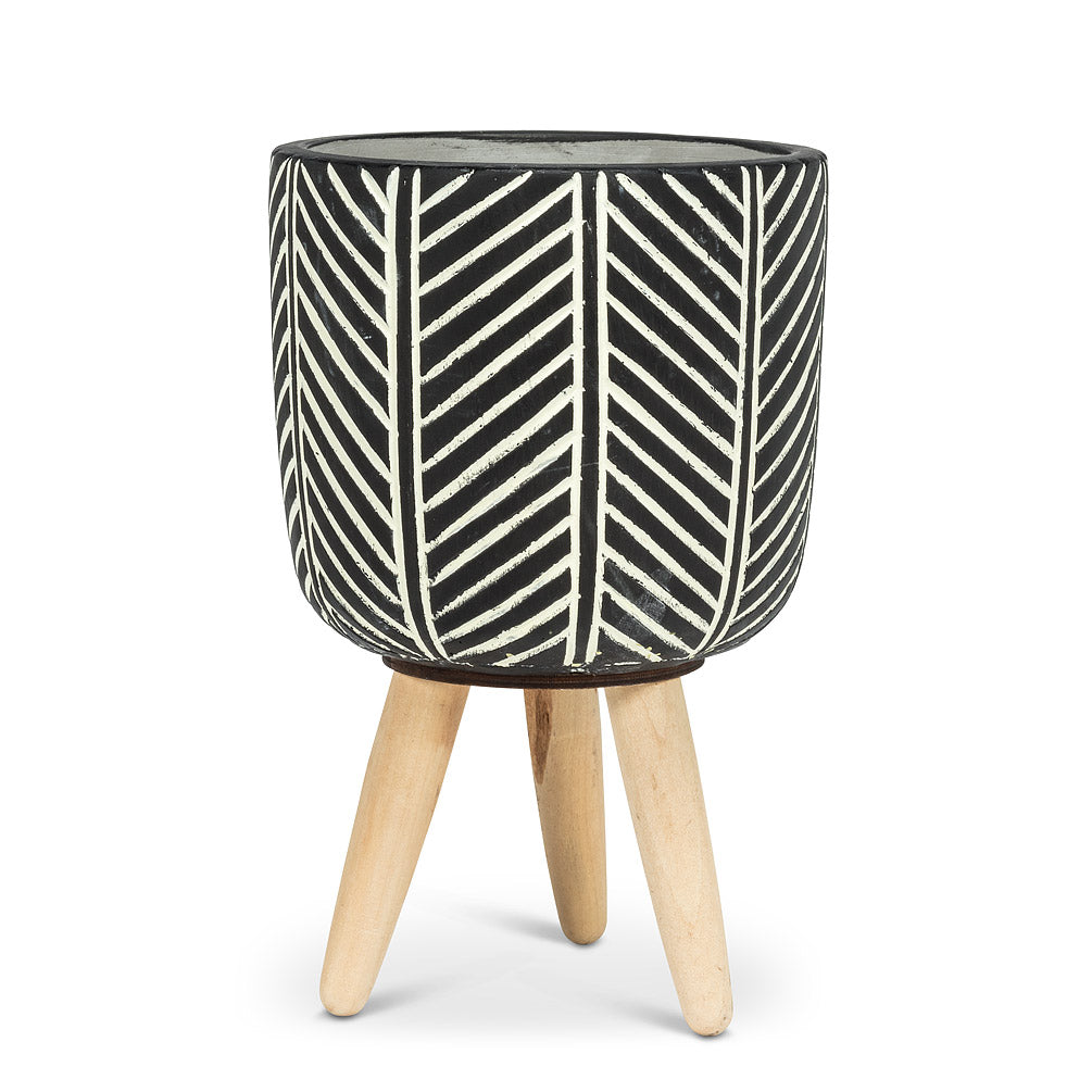 Herringbone Tripod Planter