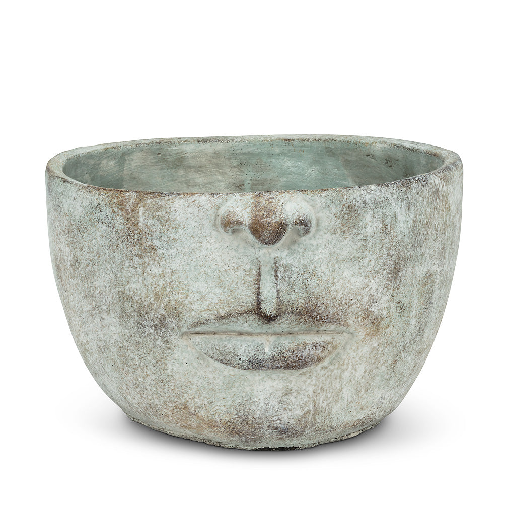 half face plant pot Half Face Planter