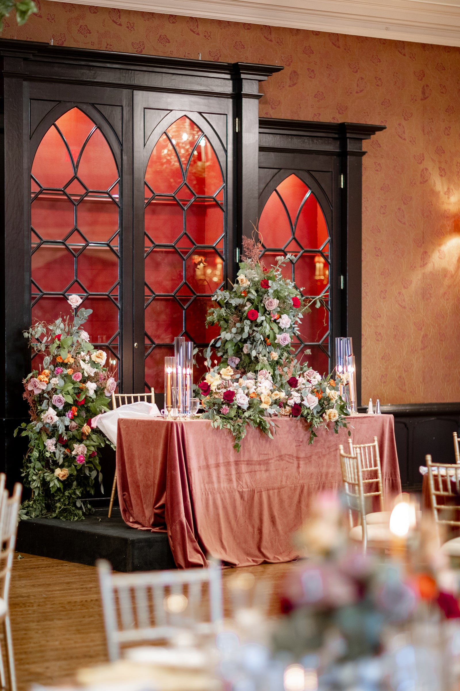 Elegant Flower Garland from the Toffee & Wine Collection Enhancing Weddings in Toronto and Vaughan
