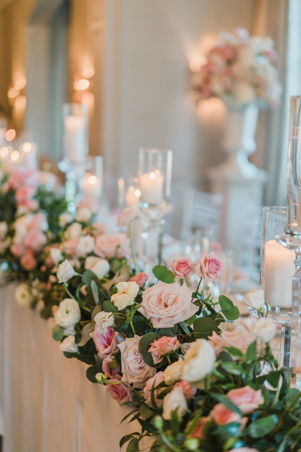 Graceful Pastel Floral Garland from the Pastel Bliss Collection, Perfect for Enhancing Celebrations in Vaughan and the GTA