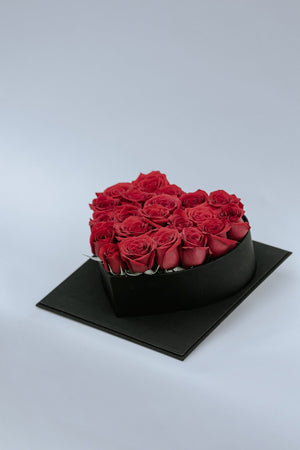 Classic Rose Heart Box