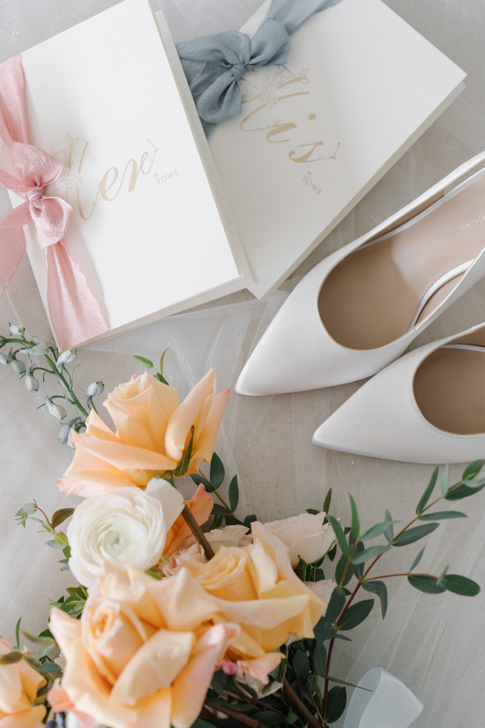 Elegant Bridesmaid Bouquet from the Something Blue Collection, Uniting Classic Blue Hues and Modern Design in Vaughan, GTA